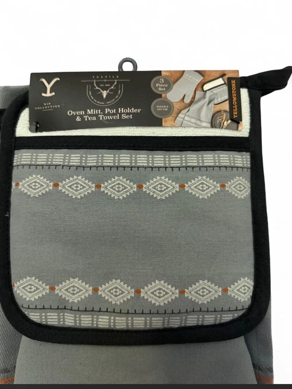 Yellowstone RIP CollectioOven Mitt, Pot Holder &Tea Towel Set